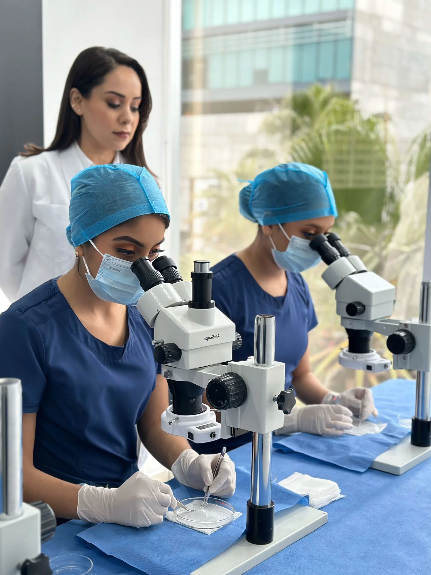 Hair Medical Restoration medical team working in the clinic